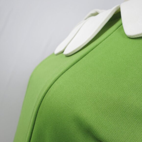 Adorable Lime Green Mod '60s Style Dress with Petal Collar by Fervour Size M - Picture 5 of 14